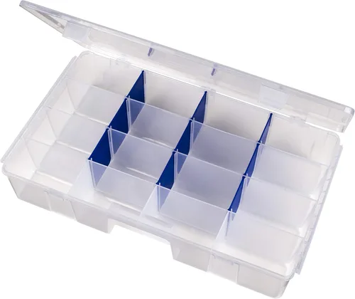 Miniatura 2 de Flambeau Outdoors 1002 Tuff Tainer, caja de bandeja de aparejos de pesca, incluye [2] divisores Zerust, 6 compartimentos