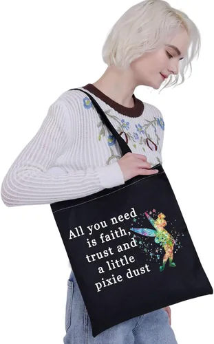 Miniatura 3 de G2TUP Bolsa de maquillaje inspirada en la película de cuento de hadas, Faith Trust y Pixie Dust, bolsa de maquillaje de viaje para fanáticos, Todo