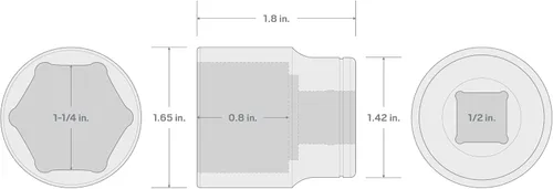 Miniatura 2 de TEKTON - Dado de encastre (pulgada)