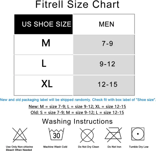 Miniatura 2 de FITRELL Men's 6 Pack Ankle Running Socks Low Cut Cushioned Athletic Sports Socks 7-99-1212-15