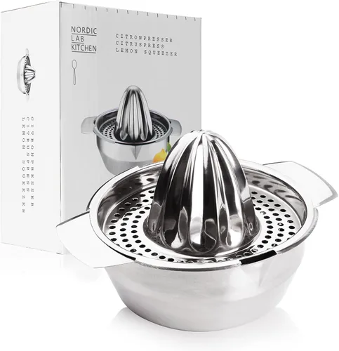 Miniatura 7 de Exprimidor de Frutas de Acero Inoxidable, Exprimidor Manual de Limón, Exprimidor Manual de Frutas para Herramienta de Cocina