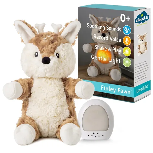 Miniatura 9 de Cloud b Máquina de sonido con sonidos relajantes de ruido blanco Animal de peluche y luz nocturna nómada Graba la voz de los padres Ajustes