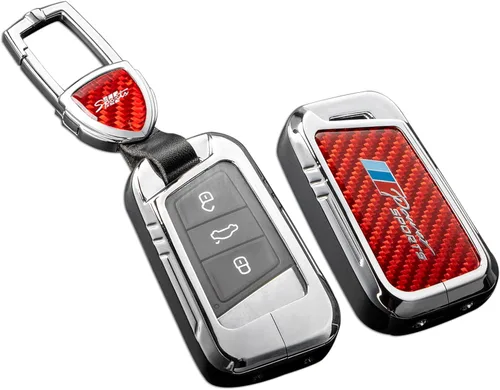 Miniatura 29 de Funda para llavero Honda con llavero, protección de aleación de zinc de fibra de carbono real compatible con 2022 2023 Accord Civic HR-V CR-V Pilot