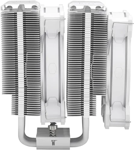Miniatura 5 de Cooler Master Hyper 622 Halo White Enfriador de aire de CPU de doble torre, ventilador PWM de 120 Halo², ARGB de doble bucle, 6 tubos de calor