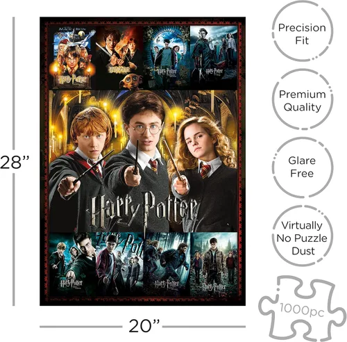 Miniatura 2 de AQUARIUS Collage de pósteres de película de rompecabezas de Harry Potter (rompecabezas de 1000 piezas) – Mercancía y coleccionables de Harry Potter