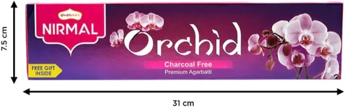 Miniatura 2 de Shubhkart Nirmal - Varitas de incienso – Paquete de 2 varillas de incienso, 140 varillas de incienso de orquídea para aromaterapia, yoga, calmante