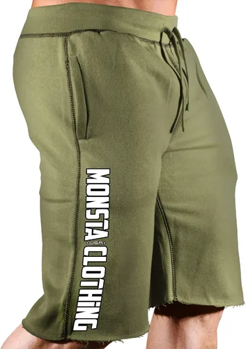 Miniatura 3 de Monsta Clothing Co. - Pantalones cortos para entrenamiento de culturismo (MC-CrestFlag)