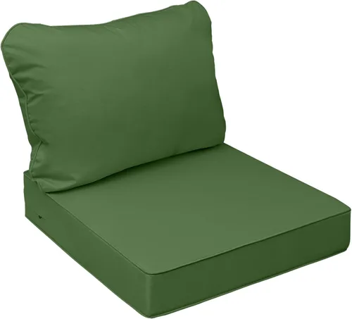Miniatura 52 de AAAAAcessories Cojines de asiento para exteriores, resistentes a la decoloración, cojines de repuesto impermeables para muebles de patio, 21 x 21 x