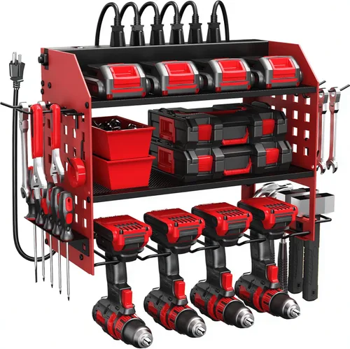 Miniatura 8 de Spacecare Organizador de Herramientas Eléctricas - Soporte para Herramientas de Taladro Eléctrico - Estante de Herramientas Resistente y Paquete