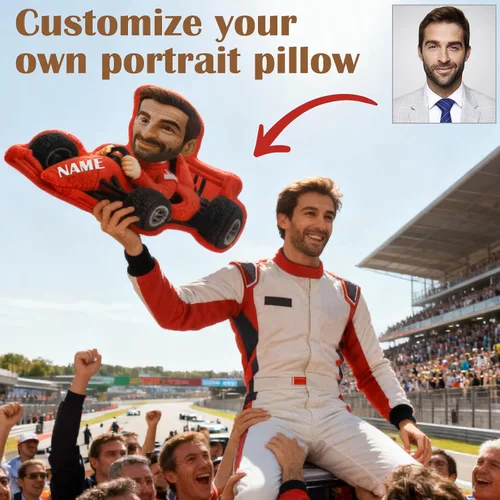 Miniatura 6 de Amlion Almohada personalizada: almohada facial personalizada de dibujos animados con nombre de imagen, almohadas personalizadas con forma de cara