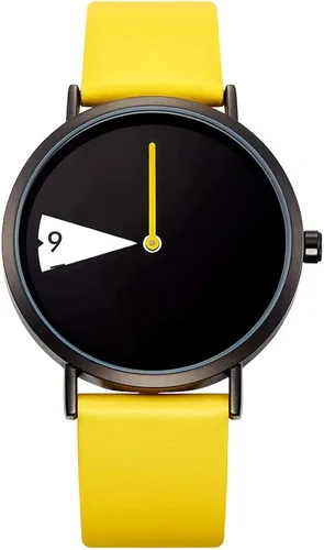 SHENGKE Reloj minimalista para mujer correa de cuero ultrafina reloj de cuarzo para mujer impermeable