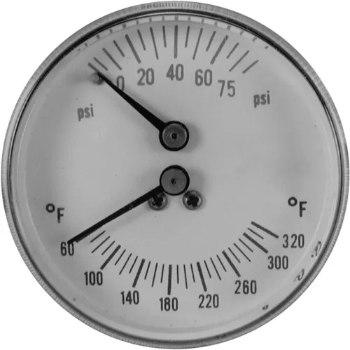 Miniatura 2 de Pasco 1435 21/2quot; Medidor de caldera de presión de temperatura