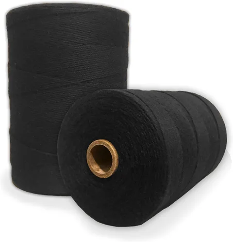 Miniatura 14 de Hilo de urdimbre de telar 100% algodón (verde aguamarina), hilo de urdimbre 8/4 (800 yardas), perfecto para tejer: alfombra, tapiz, alfombra, manta