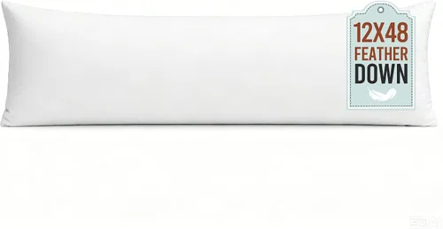 Miniatura 15 de puredown Relleno de almohada de plumas de 22 x 22 pulgadas (paquete de 2, blanco), almohadas grandes para suelo, sofá, cama, lavable a máquina