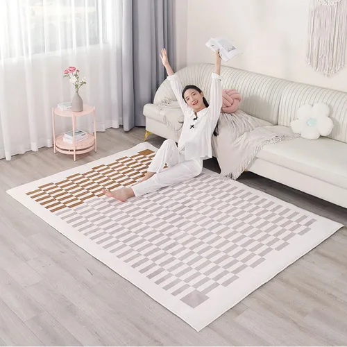 Heated Floor Carpet, Heated Floor Mats, Radiant Floor Heater, Electric Heated Rug with Timer Fast Warm Up, for Living Room Office Play