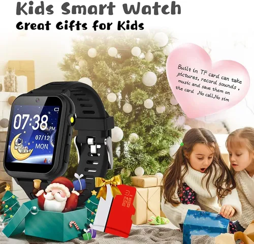 Miniatura 2 de Reloj inteligente para niños, reloj inteligente de 24 juegos para niños, relojes inteligentes de moda para niños de 3 a 14 años, gran regalo