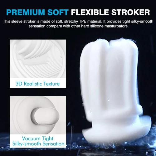 Miniatura 5 de Máquina sexual de succión automática para mamadas, masturbador masculino, juguetes sexuales para adultos para hombres, calefacción vibratoria, manos
