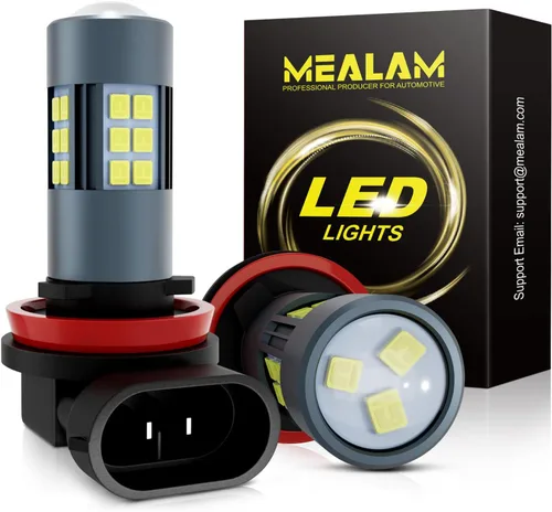 Miniatura 9 de H3 Bombillas LED antiniebla azul hielo, tamaño mini 1:1, Plug n Play, chips CSP 300% más brillantes con bombilla LED H3ll para lámpara antiniebla