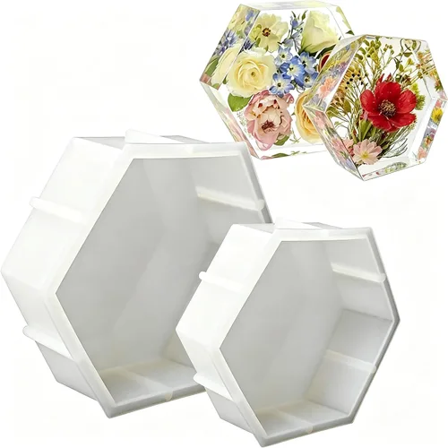 Miniatura 10 de 3 moldes de silicona de círculo profundo para resina, moldes de resina grandes brillantes redondos profundos, 8 x 2 pulgadas de alto. 6 x 2 pulgadas