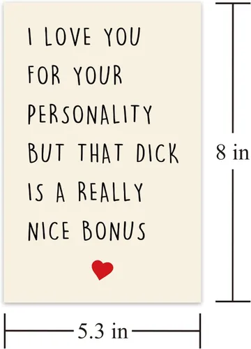Miniatura 2 de Alzombi Tarjeta especial de aniversario, divertida tarjeta de cumpleaños sucio de San Valentín para marido, novio, él, prometido, hombres