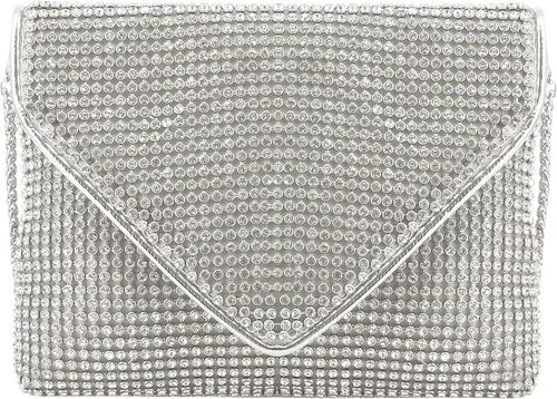 Miniatura 4 de Naimo Bolso cruzado con diamantes de imitación de cristal brillante para noche, sobre para teléfono celular, para fiesta, baile de graduación