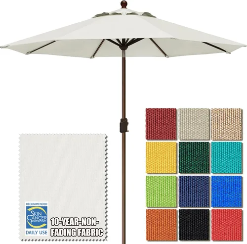 Miniatura 68 de EliteShade USA Sombrilla de Mercado de 9 Pies con Garantía de 10 Años Sin Decoloración, Sombrilla de Patio, Sombrilla de Mesa para Exteriores