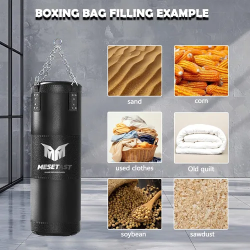 Miniatura 5 de Mesetast Saco de boxeo para niños y adolescentes, saco de boxeo para niños de 2.7 pies con guantes de boxeo de 8 onzas para jóvenes, boxeo, artes