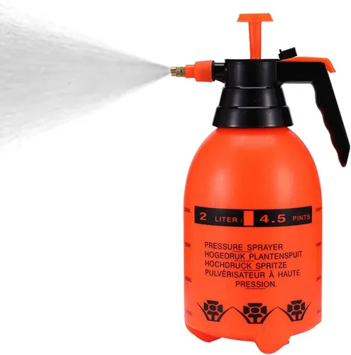 Miniatura 8 de Pulverizador de bomba de jardín de 68 oz/0.5 galones, botella de presión de mano de latón, boquilla ajustable de latón, gran capacidad, maleza