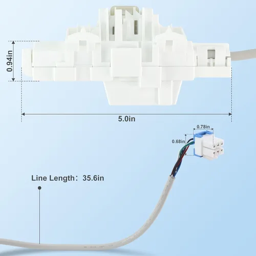 Miniatura 6 de Interruptor de bloqueo de puerta DC34-00025E DC34-00025A, compatible con lavadora Sam.sung, reemplaza DC34-00025C 4546106 AP6225255 PS12072637