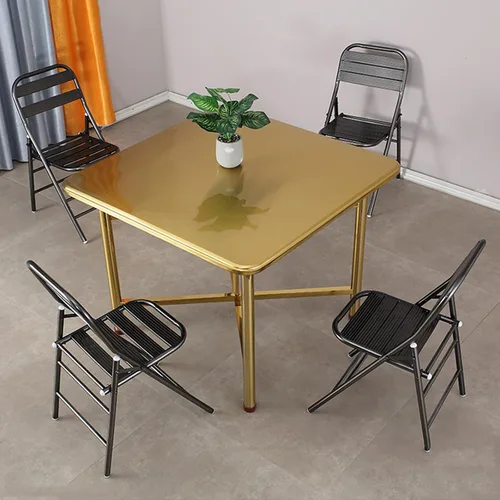Miniatura 2 de 2 sillas plegables de acero inoxidable 304, sillas de césped plegables, sillas portátiles para adultos, ahorra espacio, para eventos, oficina, boda