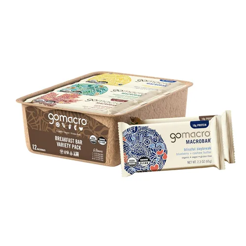 GoMacro Macrobar - Barras de proteína, paquete variado