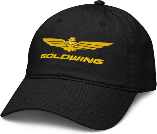 Honda Gorro de béisbol ajustable con logotipo de Goldwing, Azul marino