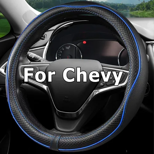 Miniatura 12 de Funda para volante de automóvil para Chevy Silverado 1500 2500 3500, Tahoe, Equinox, Traverse, Colorado, accesorios automotrices para Chevy, diseño
