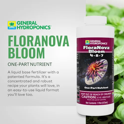 Miniatura 4 de General Hydroponics GH1632 Flora Nova Bloom, 1 cuarto de galón