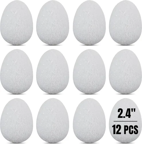 Miniatura 25 de Hygloss Bolas redondas de espuma para manualidades 6 piezas de espuma blanca de 3.8 pulgadas (XPS) para artes, pequeñas bolas de espuma