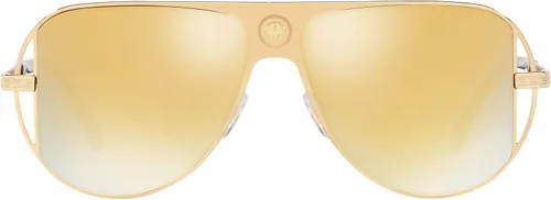 Miniatura 3 de Versace Gafas de sol para hombre marco dorado lentes de espejo marrón dorado 2244in Oro