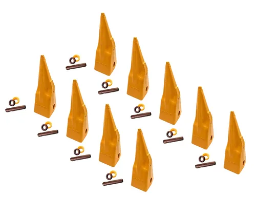 Dientes de roca afilados individuales del cubo del excavador con alfileres, 1U3352TL, se adapta a adaptadores de la serie J350 (9)