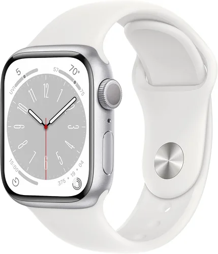 Miniatura 10 de Apple Watch Series 8 [GPS 41mm] Reloj inteligente con caja de aluminio medianoche y correa deportiva medianoche - S/M. Rastreador de actividad