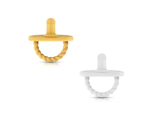 Miniatura 7 de Sweetie Chupetes de silicona para recién nacido, chupete de silicona suave, sin BPA, juego de 2 chupetes (negro)