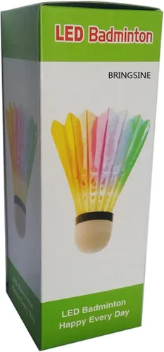 Miniatura 4 de Bringsine 4 unids LED Bádminton Shuttlecock Noche Oscuro Resplandor Birdies Iluminación para Actividades Deportivas