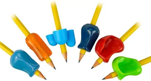 The Pencil Grip PGP-012 - Pinzas para lápices de alta calidad, ayuda de escritura ergonómica universal para diestros y zurdos, pinzas de lápices