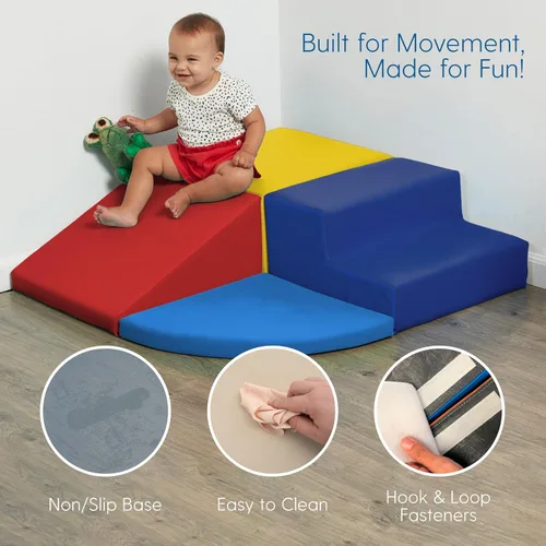 Miniatura 3 de SoftScape - Escalador de esquina para niños pequeños, estructura de juego activo para interiores para niños pequeños y niños, espuma suave segura