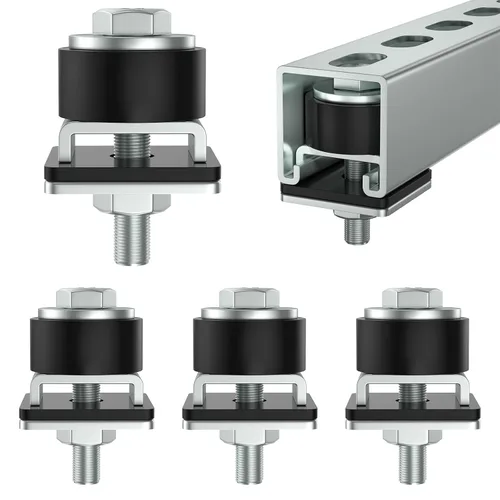 Miniatura 7 de SKTREX Ruedas de rodillos de carro para posicionamiento de conjunto de carro para canal de puntal Unistrut con canal de puntal de 1-5/8 pulgadas
