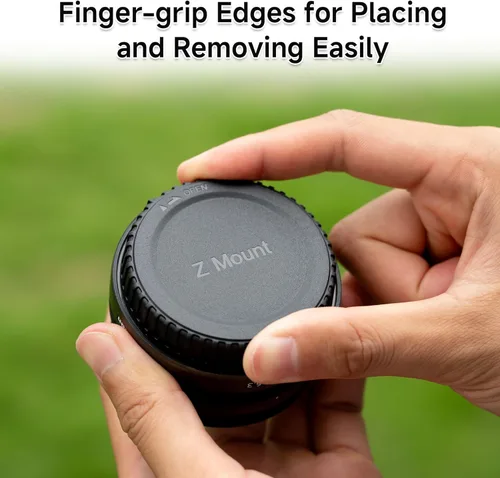Miniatura 3 de Paquete de 2 tapas de lente trasera Nikon Z Mount y tapa de carrocería de repuesto para LF-N1 y BF-N1, compatible con cámaras sin espejo Nikon ZR