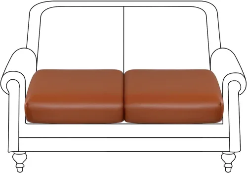 Miniatura 21 de YISUN - Funda de cojín de cuero PU para sofá, fundas de cojín elásticas impermeables para sofá, fundas de asiento de silla de RV de cuero sintético