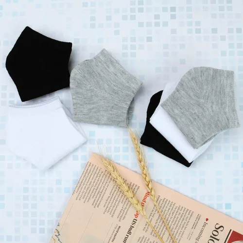 Miniatura 5 de Cooraby 15 pares de calcetines de corte bajo para niños y adolescentes calcetines de tobillo para niños grandes o niñas