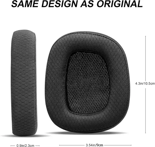 Miniatura 3 de Almohadillas de repuesto para Logitech G533 G633 G935, GVOEARS Almohadillas de gel refrescante para Logitech G231 G433 G533 G633 G635 G933 G935 G935