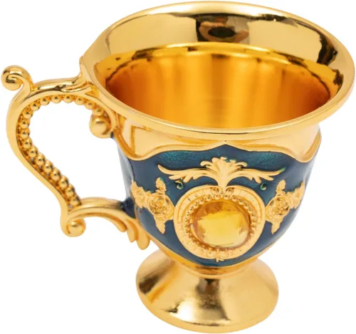 Miniatura 5 de Juego de tetera turca, juego de taza de café clásica azul con bandeja y 6 tazas de té turco vintage, taza de café para hogares, restaurantes