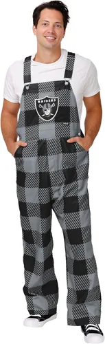 Miniatura 13 de FOCO NFL mens Nfl Team Logo Plaid Bib Overalls