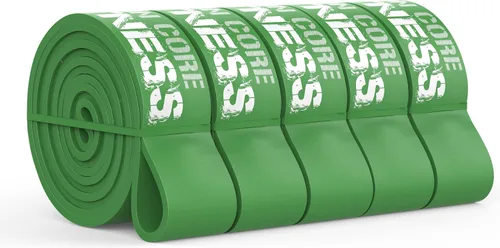 Miniatura 7 de Iron Core Fitness Paquete de 5 bandas de resistencia largas de calidad de gimnasio, amadas por profesionales del fitness para entrenamientos